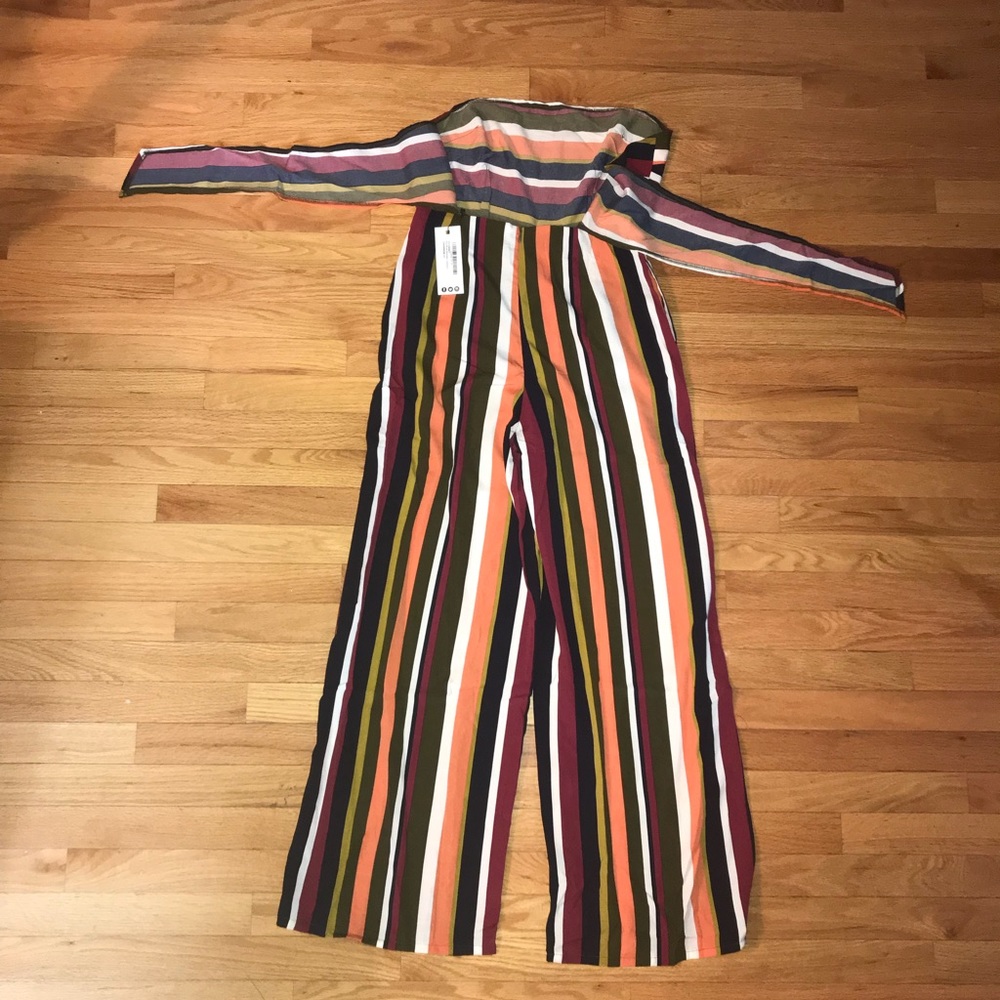 Boohoo Any Stripe Bandeau Jumpsuit - Picture 4 of 6